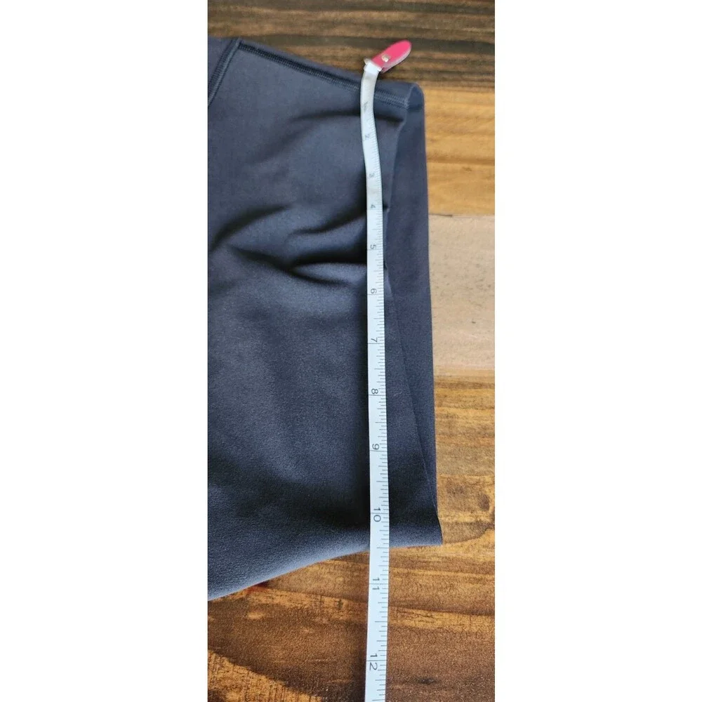 Lululemon Black High Rise Crop Leggings Womens Gym Waist Pocket Sz 4